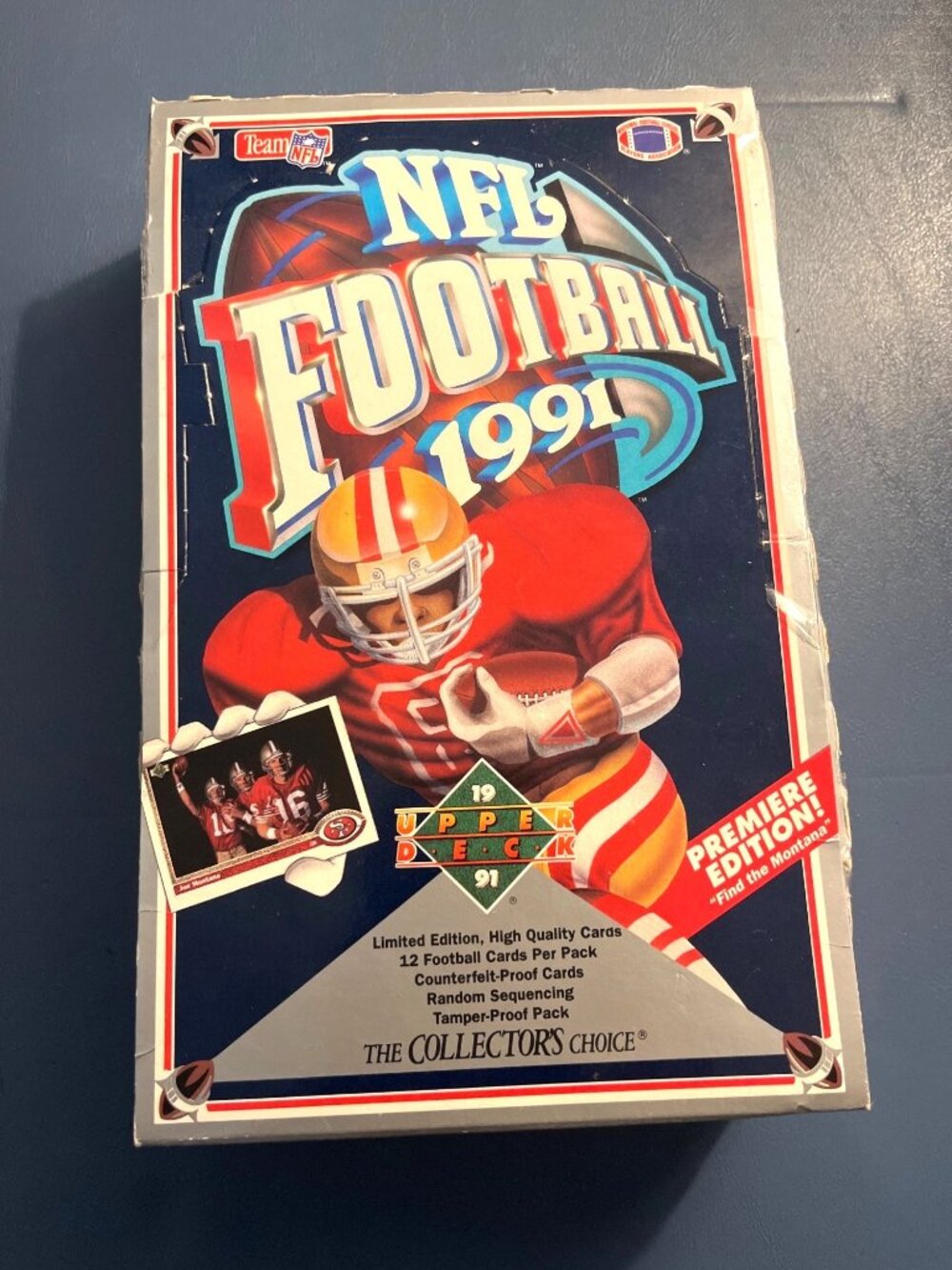 NFL Football 1991 Upper Deck Sealed Trading Cards Premiere Collectors Edition